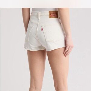 Levi's Women's White Jean Shorts